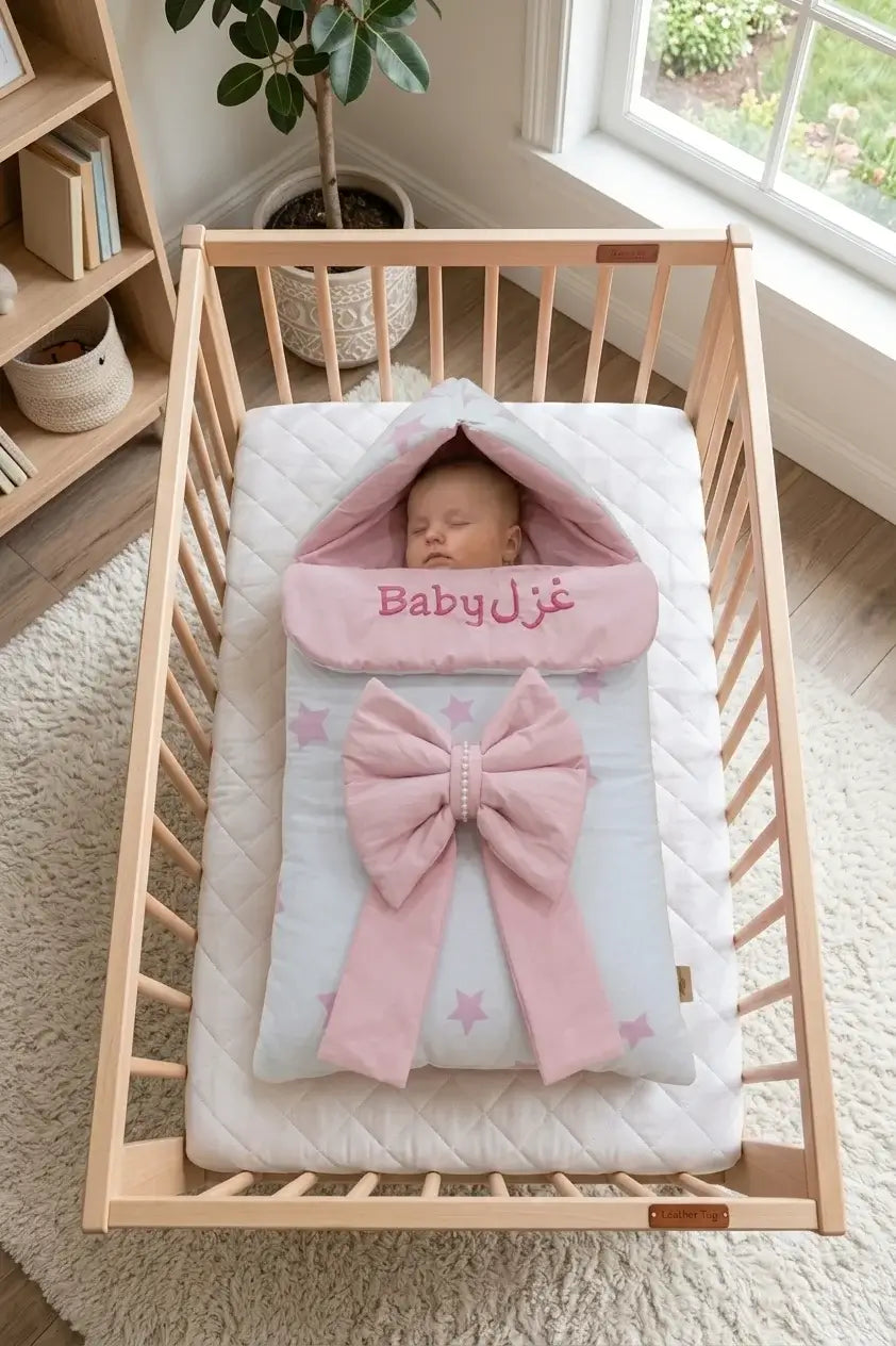 Customized Name Baby Carry Nest – Pink