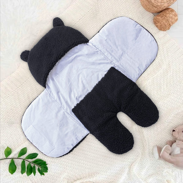 Winter Baby Swaddle / Quilted Baby Blanket Wrap – Black - Paidaish 