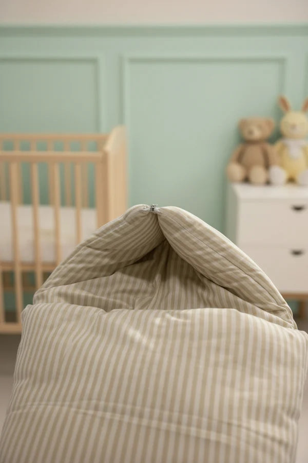 Cotton Baby Carry Nest for Newborns | Beige Stripe