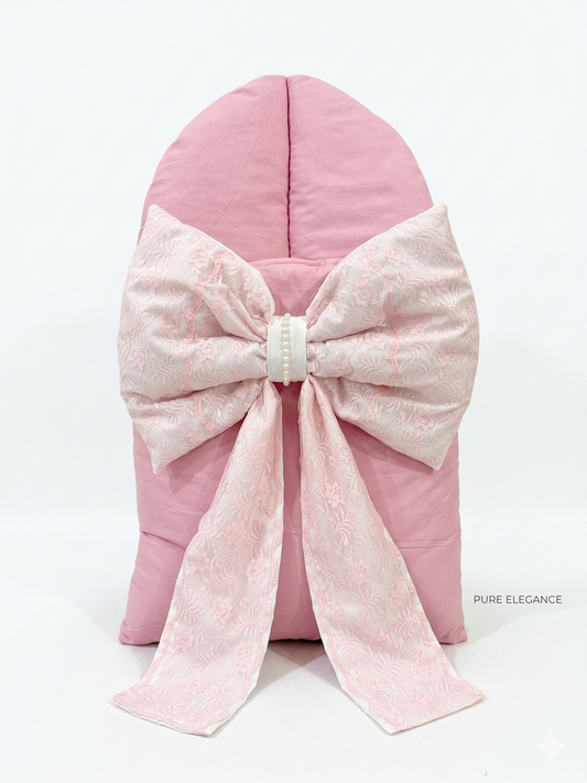 Luxury Cotton Baby Carry Nest for Newborns| Pink