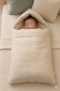 Cotton Baby Carry Nest for Newborns | Beige Stripe
