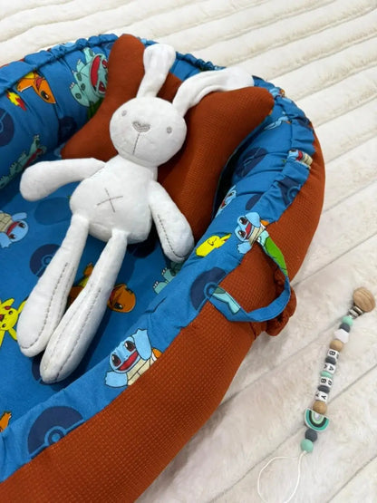 Cotton & Waffle Baby Snuggle Set with Pillow & Toy Rod – Pokémon