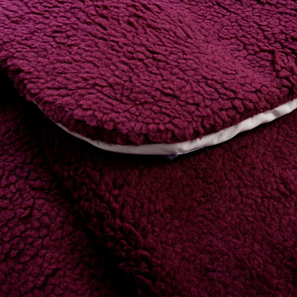 Winter Baby Swaddle Leggy / Quilted Baby Blanket Wrap – Maroon (0-6M)