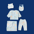 5-Piece Winter Starter Set for Newborns (0–3M)- Sky Blue