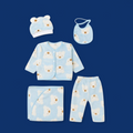 5-Piece Winter Starter Set for Newborns (0–3M)- Sky Blue