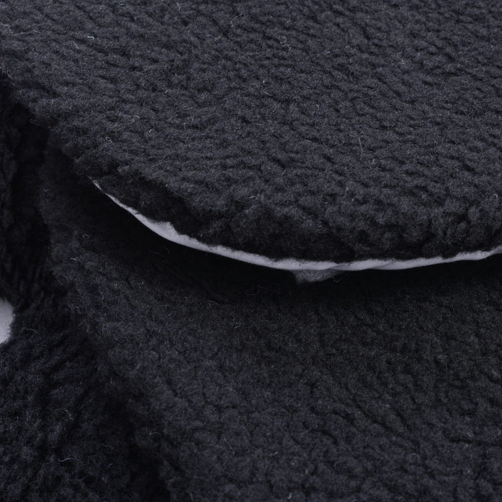 Winter Baby Swaddle / Quilted Baby Blanket Wrap – Black (0-6M)