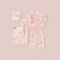 5-Piece Winter Starter Set for Newborns (0–3M)- Pink