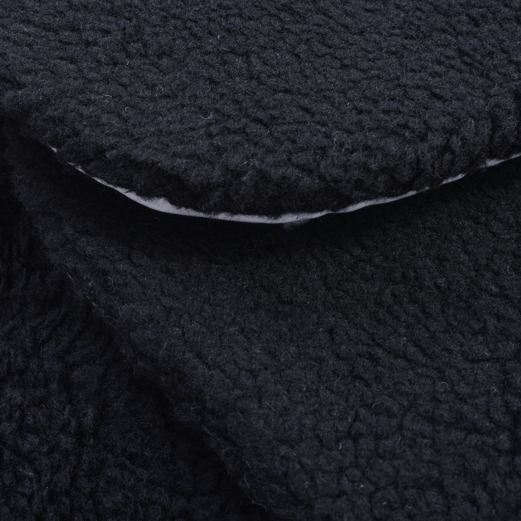 Winter Baby Swaddle Leggy / Quilted Baby Blanket Wrap – Black (0-6M)